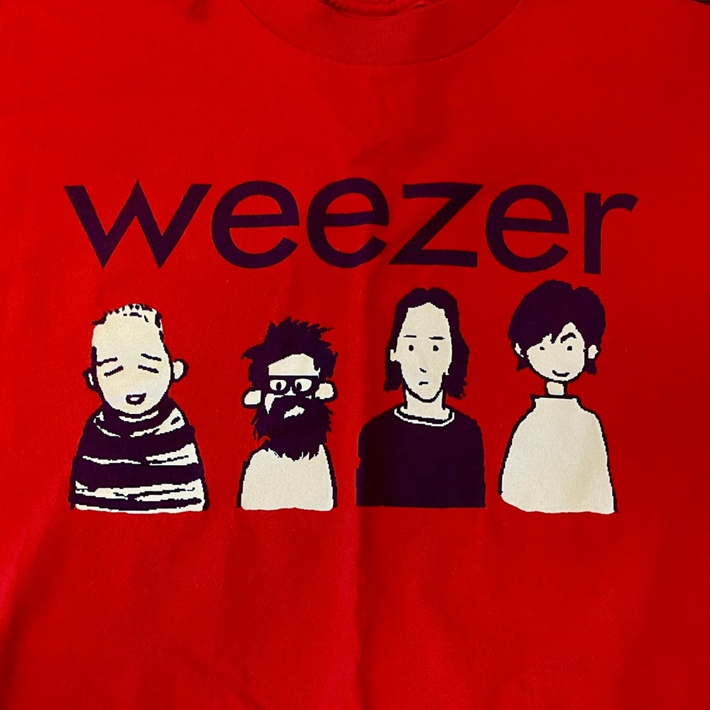Red Weezer Graphic T-Shirt Vintage Y2K - Picture 2 of 6